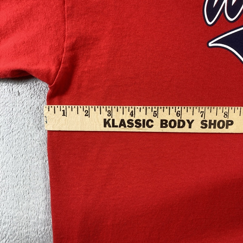 Washington DC Shirt Adult XL Red Spell Out Graphic Tee Casual Short Sleeve - Picture 10 of 13